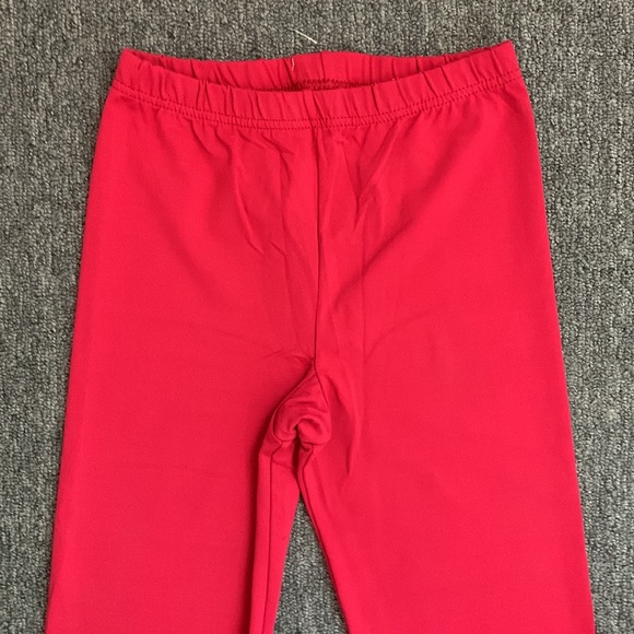 Capezio Dance/Activewear Leggings—Rich Red Cotton Lycra XS/S New - Picture 2 of 8